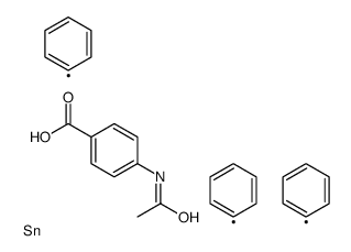 TRIPHENYL TIN-P-ACETAMINO BENZOATE结构式