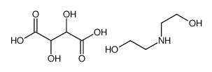 bis(2-hydroxyethyl)ammonium hydrogen tartrate结构式
