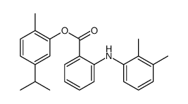 (2-methyl-5-propan-2-ylphenyl) 2-(2,3-dimethylanilino)benzoate结构式