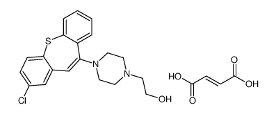 (Z)-but-2-enedioic acid,2-[4-(3-chlorobenzo[b][1]benzothiepin-6-yl)piperazin-1-yl]ethanol结构式