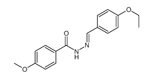 N-[(E)-(4-ethoxyphenyl)methylideneamino]-4-methoxybenzamide结构式