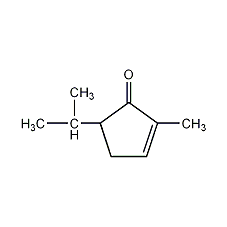 2-Methyl-5-isopropyl-2-cyclopenten-1-one Structure