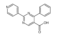 Ethyl 4-phenyl-2-pyridin-4-ylpyrimidine-5-carboxylate结构式
