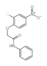 Acetamide,2-(2-chloro-4-nitrophenoxy)-N-phenyl- structure