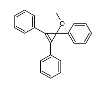 (1-methoxy-2,3-diphenylcycloprop-2-en-1-yl)benzene Structure