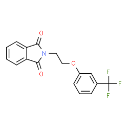 2-(2-[3-(TRIFLUOROMETHYL)PHENOXY]ETHYL)-1H-ISOINDOLE-1,3(2H)-DIONE结构式