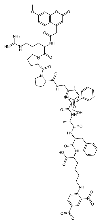 Mca-(Ala7,Lys(Dnp)9)-Bradykinin trifluoroacetate salt picture