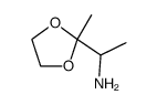 1-(2-methyl-[1,3]dioxolan-2-yl)-ethylamine结构式