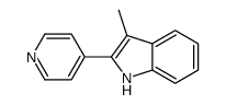 3-methyl-2-pyridin-4-yl-1H-indole结构式