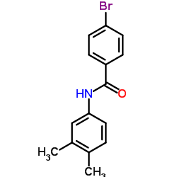 4-Bromo-N-(3,4-dimethylphenyl)benzamide结构式