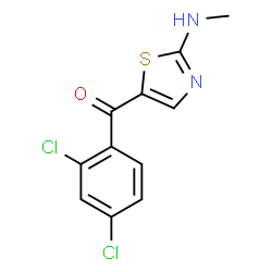 (2,4-Dichlorophenyl)[2-(methylamino)-1,3-thiazol-5-yl]methanone Structure