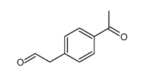 Benzeneacetaldehyde, 4-acetyl- (9CI) Structure