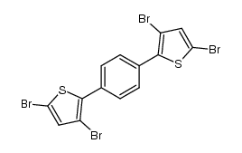 1,4-bis(3,5-dibromo-2-thienyl)benzene Structure