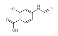 4-formamido-2-hydroxy-benzoic acid结构式