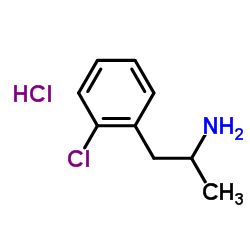 2-Chloroamphetamine (hydrochloride)结构式