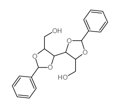 D-Mannitol,2,3:4,5-bis-O-(phenylmethylene)-结构式