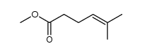 5-Methyl-4-hexenoic acid methyl ester结构式