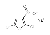 2,5-DICHLOROTHIOPHENE-3-SULFINIC ACID SODIUM SALT Structure