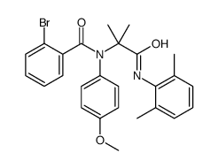Benzamide, 2-bromo-N-[2-[(2,6-dimethylphenyl)amino]-1,1-dimethyl-2-oxoethyl]-N-(4-methoxyphenyl)- (9CI) picture