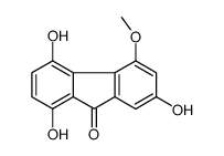 1,4,7-trihydroxy-5-methoxyfluoren-9-one结构式