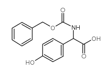 2-(CBZ-AMINO)-2-(4'-HYDROXYPHENYL)ACETIC ACID Structure