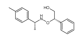 (2S)-2-({[(1R)-1-(4-methylphenyl)ethyl]amino}oxy)-2-phenylethanol结构式