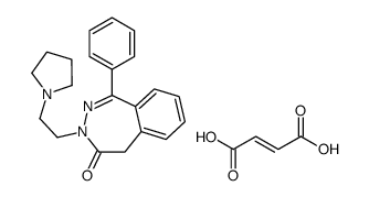 (E)-but-2-enedioic acid,1-phenyl-3-(2-pyrrolidin-1-ylethyl)-5H-2,3-benzodiazepin-4-one Structure