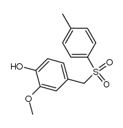 1-Hydroxy-2-methoxy-4-[p-toluolsulfonyl-methyl]-benzol Structure