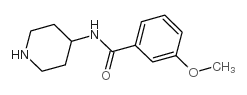 3-methoxy-n-piperidin-4-yl-benzamide structure