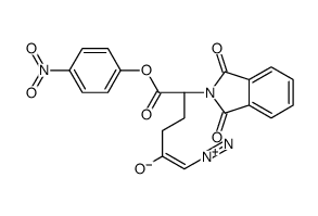 (Z,5S)-1-diazonio-5-(1,3-dioxoisoindol-2-yl)-6-(4-nitrophenoxy)-6-oxohex-1-en-2-olate结构式