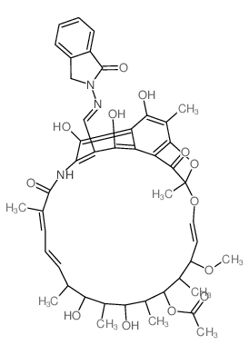 3-[(1-oxo-1,3-dihydro-isoindol-2-ylimino)-methyl]-rifamycin Structure