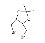 (4S,5R)-4,5-bis(bromomethyl)-2,2-dimethyl-1,3-dioxolane结构式