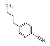 2-Pyridinecarbonitrile,5-butyl- structure