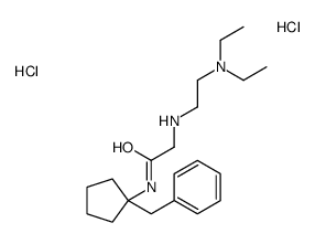 N-(1-benzylcyclopentyl)-2-[2-(diethylamino)ethylamino]acetamide,dihydrochloride Structure
