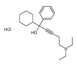 1-cyclohexyl-5-(diethylamino)-1-phenylpent-2-yn-1-ol,hydrochloride结构式