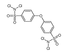 N,N-dichloro-4-[4-(dichlorosulfamoyl)phenoxy]benzenesulfonamide Structure