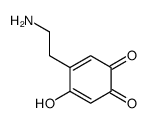 4-(2-aminoethyl)-5-hydroxycyclohexa-3,5-diene-1,2-dione结构式