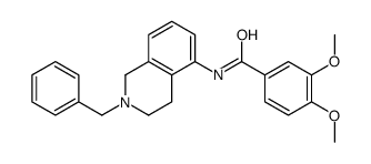 N-(2-benzyl-3,4-dihydro-1H-isoquinolin-5-yl)-3,4-dimethoxybenzamide结构式