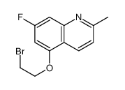 5-(2-bromoethoxy)-7-fluoro-2-methylquinoline Structure