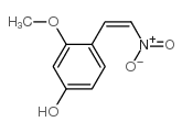 4-HYDROXY-2-METHOXY-β-NITROSTYRENE结构式