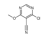 4-chloro-6-methoxypyrimidine-5-carbonitrile结构式