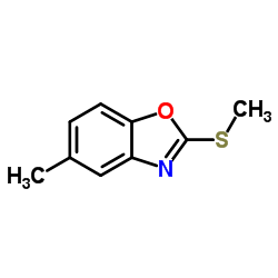 5-Methyl-2-(methylsulfanyl)-1,3-benzoxazole structure