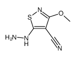 5-Hydrazino-3-methoxy-1,2-thiazole-4-carbonitrile Structure