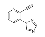3-[1,2,4]Triazol-1-yl-pyridine-2-carbonitrile结构式