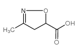 3-Methyl-4,5-dihydro-5-isoxazolecarboxylic acid Structure