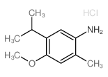 5-Isopropyl-4-methoxy-2-methyl-phenylaminehydrochloride结构式