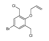 5-bromo-1,3-bis(chloromethyl)-2-prop-2-enoxybenzene Structure