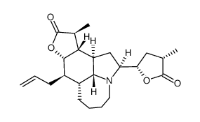 8-des-ethyl-(8S)-allyl-(-)-tuberostemonine Structure