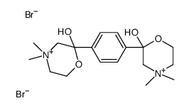 2-[4-(2-hydroxy-4,4-dimethylmorpholin-4-ium-2-yl)phenyl]-4,4-dimethylmorpholin-4-ium-2-ol,dibromide结构式