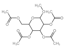 甲基2,3,4,6-四-O-乙酰基-bD-甘露吡喃糖苷结构式